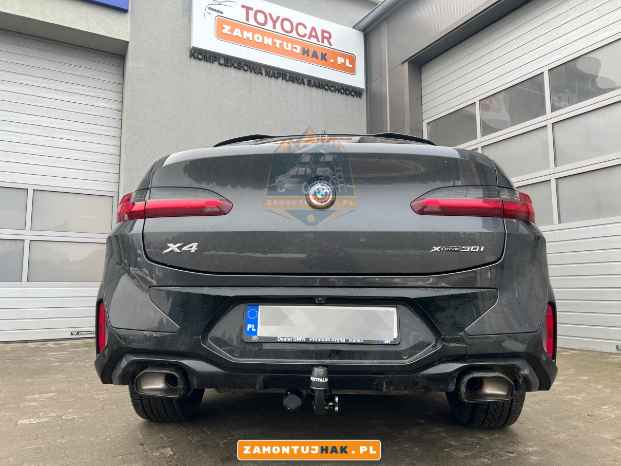 Dedykowana instalacja 13 biegunowa Westfalia do haka holowniczego w BMW X4 G02 LCI